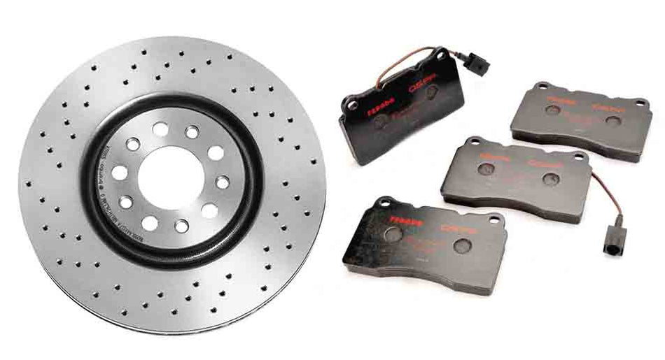 Set športnih zavor spredaj BREMBO + FERODO (330 mm) Alfa 159, Brera, Spider, Giulietta