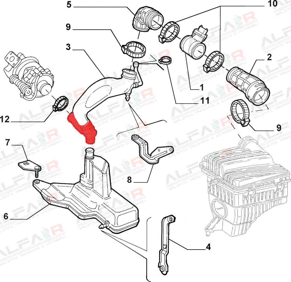 Cev turbine Alfa 145/146 1.9 JTD