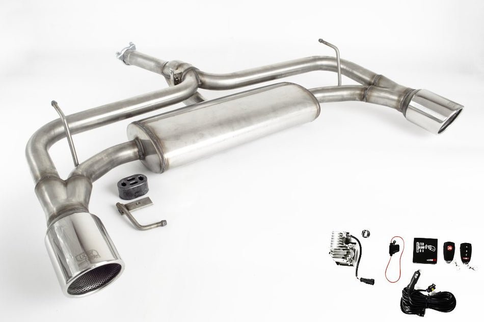 Zadnji izpušni lonec inox z loputo 2x100 ULTER-SPORT Alfa Giulietta 1.4T, 1.6 JTDM