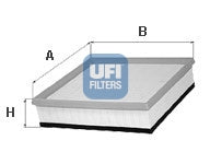 Air filter UFI Alfa Mito 1.4 TB, 1.6 JTDM