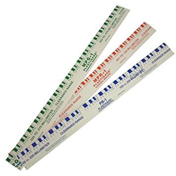 Plastigage for measuring