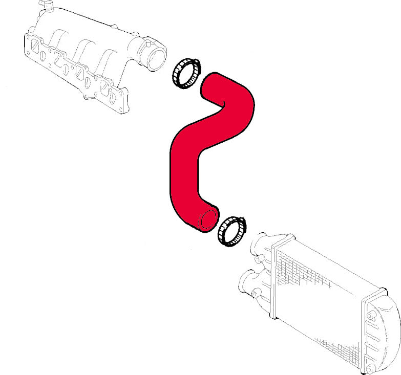 Upper turbo hose Fiat Brava, Bravo, Marea 1.9 JTD