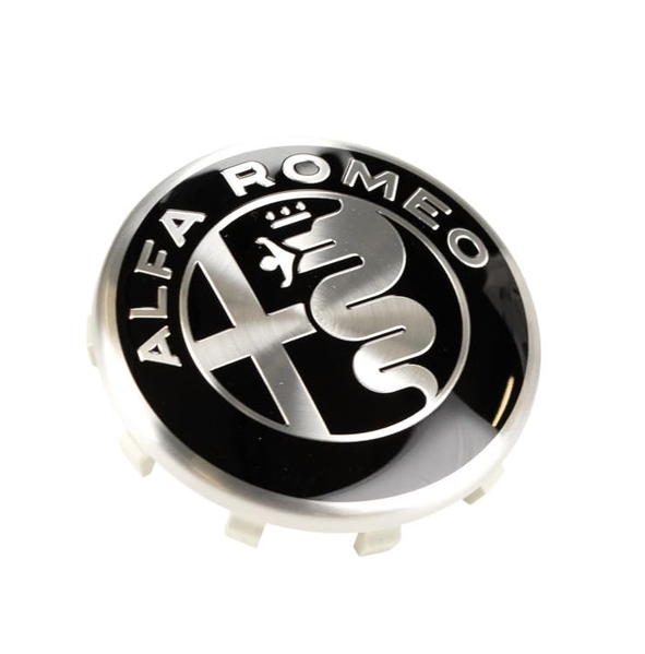 Sredinski pokrovčki platišč set (4 kom) črni - 60 mm OE Alfa