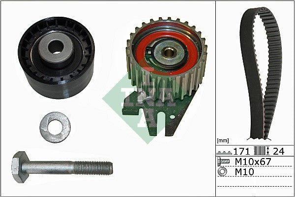 Kit zobatega jermena INA Alfa 159, Brera, Spider, Giulietta 1.75 TBi