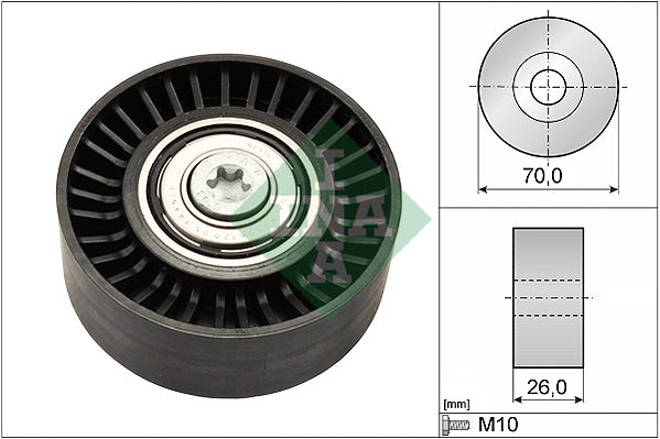 Idler pulley micro belt INA Alfa 159, Brera, Spider, Mito, Giulietta JTDM