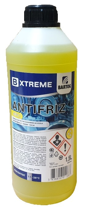 Antifriz Bxtreme G11 žuti 1.5L