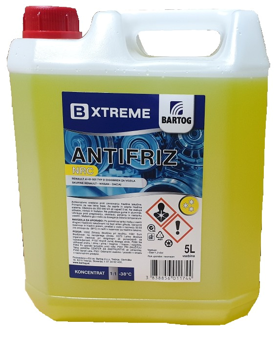 Antifriz Bxtreme G11 žuti 5L
