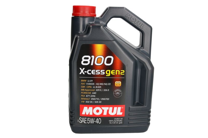 Motul 8100 X-Cess GEN2 5W40 5L Engine Oil