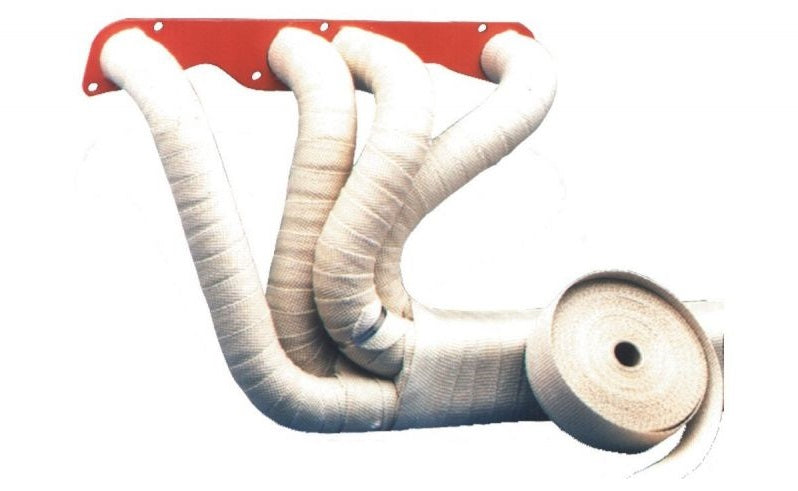 Traka za omatanje ispušne cijevi (heat wrap) 1200°C 10M bijela-keramika