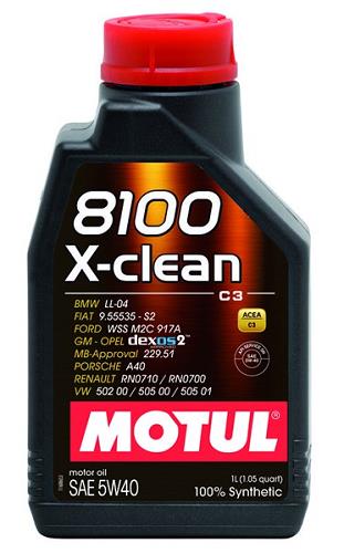 Motul 8100 X-Clean C3 5W40 Engine Oil 1L