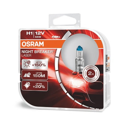 Žarnice Osram Night Breaker Laser H1 12V 55W (2 x H1)