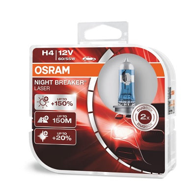 Žarnice Osram Night Breaker Laser H4 12V 60/55W (2 x H4)