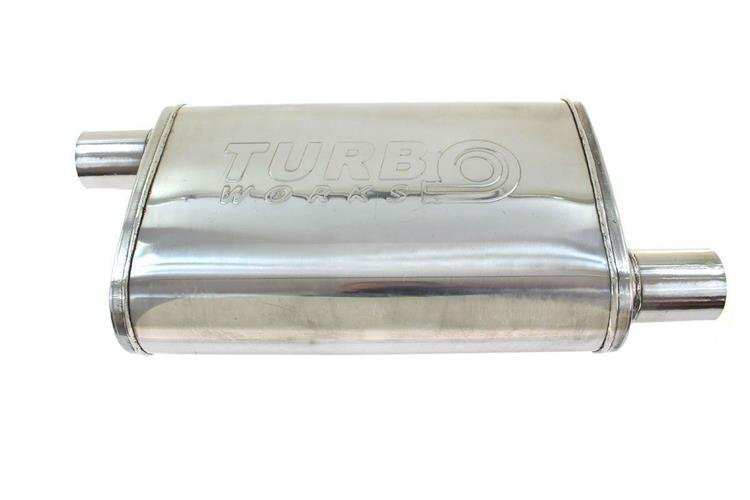 TurboWorks 70mm Stainless Steel 304 1/1 Outlet Center Muffler