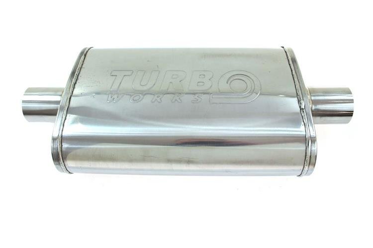 TurboWorks middle muffler 70 mm stainless steel 304 1-1